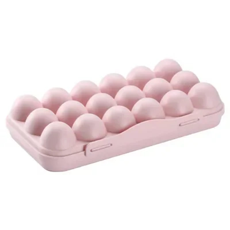 Egg Tray Holder with Cover Kitchen Storage Egg Container Refrigerator Preservation Flip Storage Box Household Kitchen Supplies