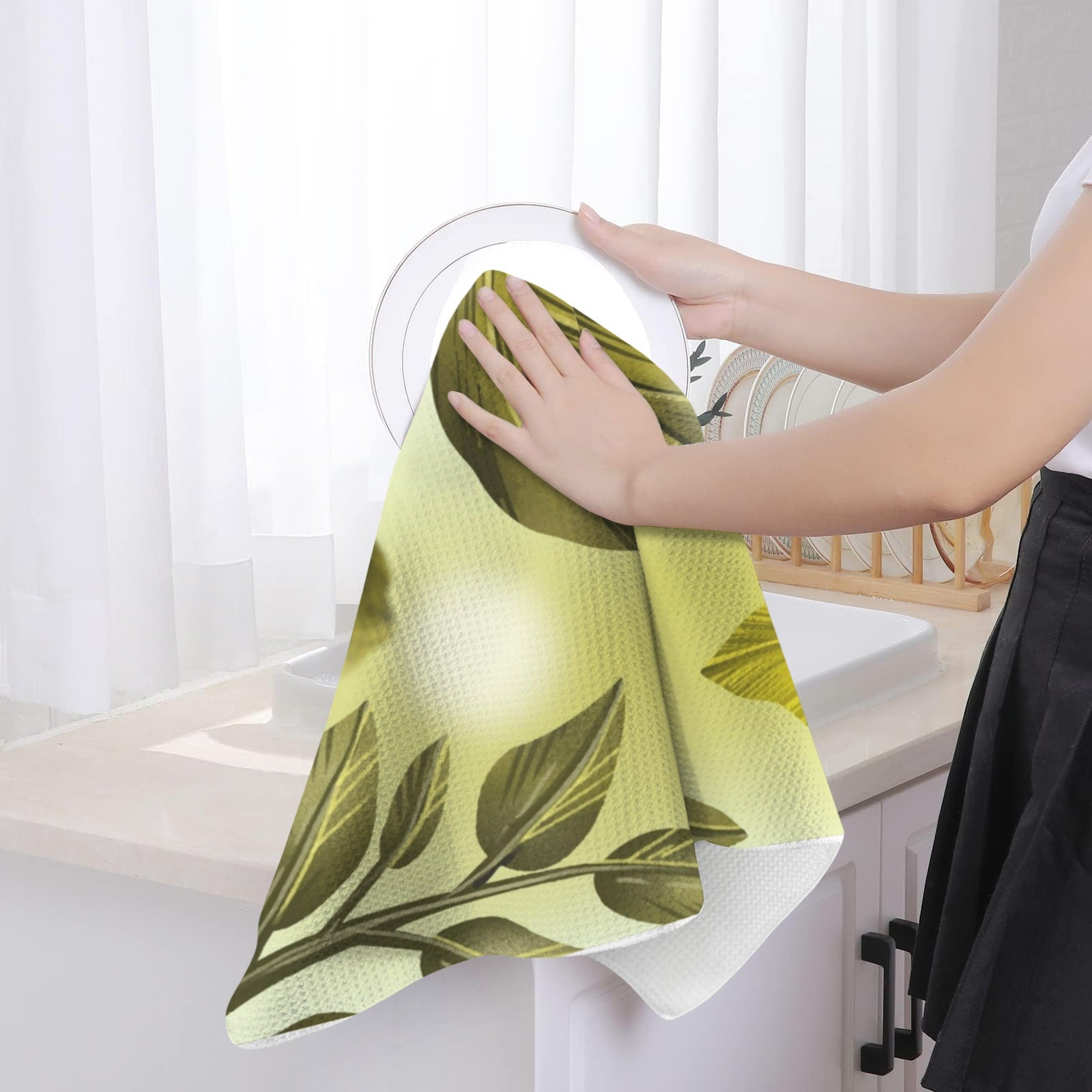 Kitchen Hand Towel 40X60cm (One Side)(1pc) Made in USA