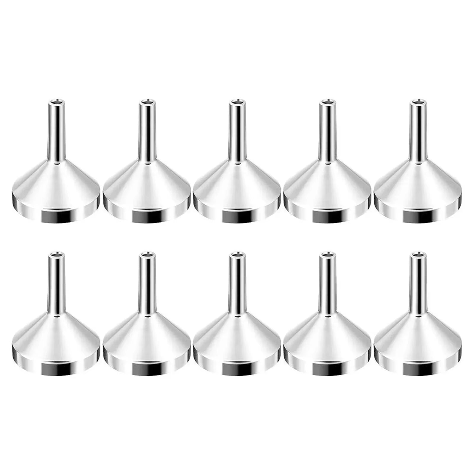 1/5Pcs Mini Metal Aluminum Funnel Kitchen Oil Liquid Funnel with Detachable Filter Wide Mouth Funnel for Canning Kitchen Tools