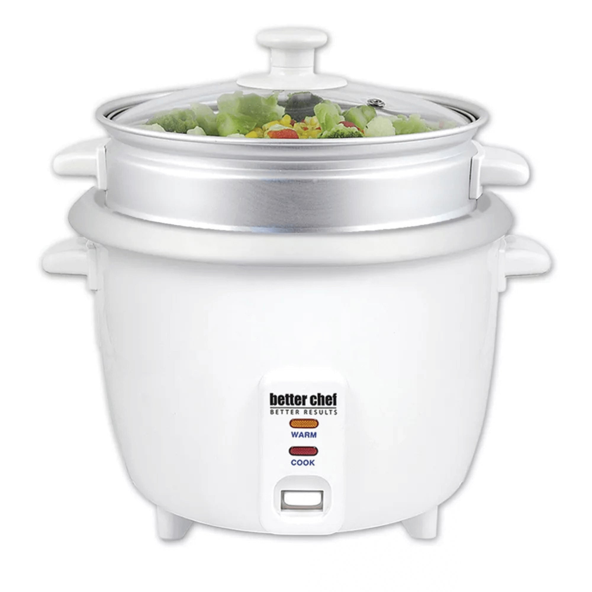 Better Chef 10-Cup - 20-Cup Cooked - Rice Cooker with Steamer
