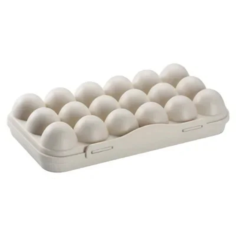 Egg Tray Holder with Cover Kitchen Storage Egg Container Refrigerator Preservation Flip Storage Box Household Kitchen Supplies