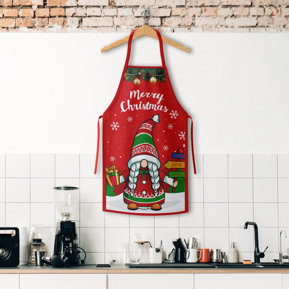 Christmas Apron Grinch Santa Style Home Kitchen Apron Christmas Supplies