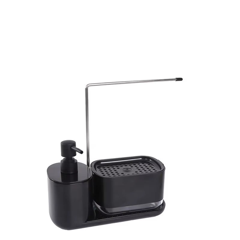 4-In-1 Kitchen Soap Dispenser Set with Dish Soap Holder Dish and Hand Soap Dispenser Kitchen Storage Organizer Kitchen Dispenser