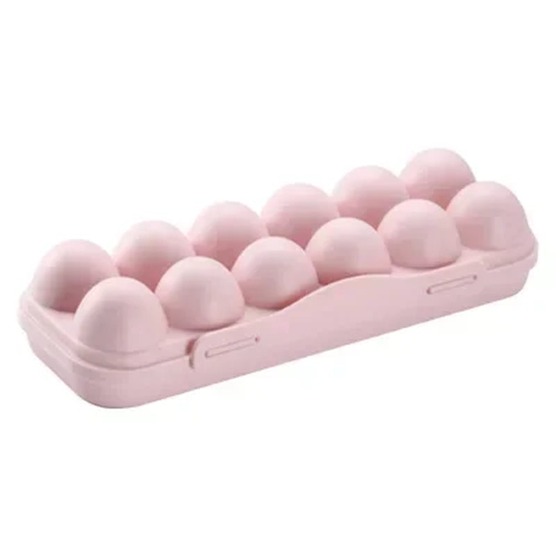 Egg Tray Holder with Cover Kitchen Storage Egg Container Refrigerator Preservation Flip Storage Box Household Kitchen Supplies