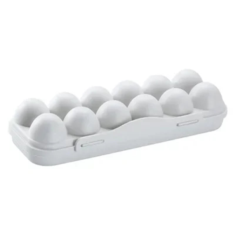 Egg Tray Holder with Cover Kitchen Storage Egg Container Refrigerator Preservation Flip Storage Box Household Kitchen Supplies